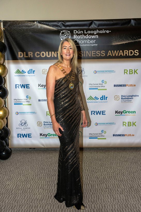 Jill Lush, founder and CEO of Lush Marketing, at the DLR County Business Awards